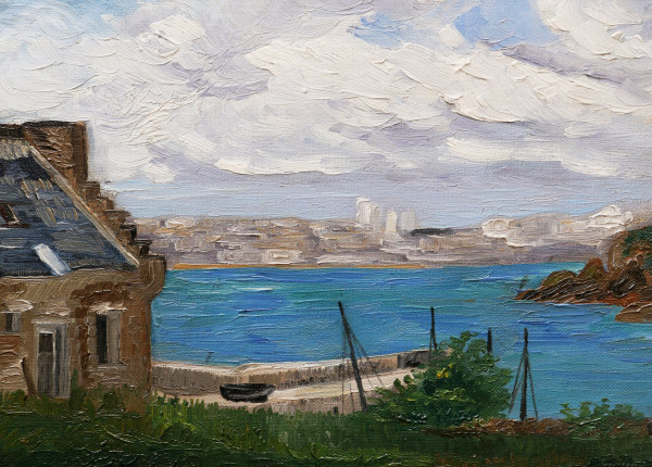 Attributed to Maurice CHABAS, Landscape of Brittany by the Sea