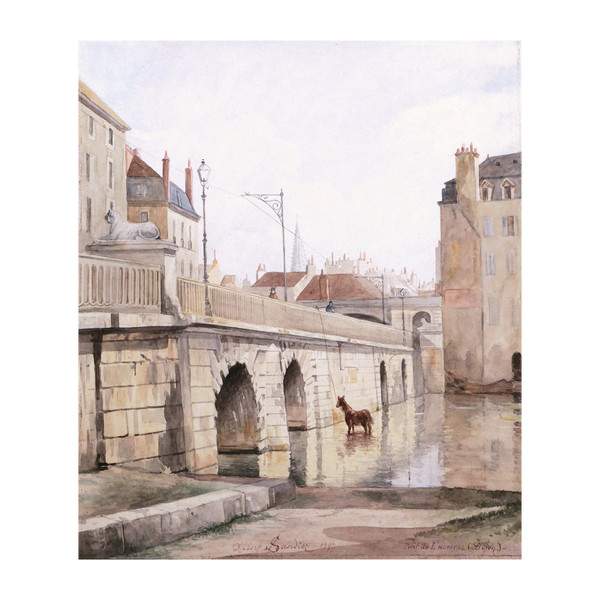 Albert SANDIER, Le Pont de l'Hôpital à Dijon