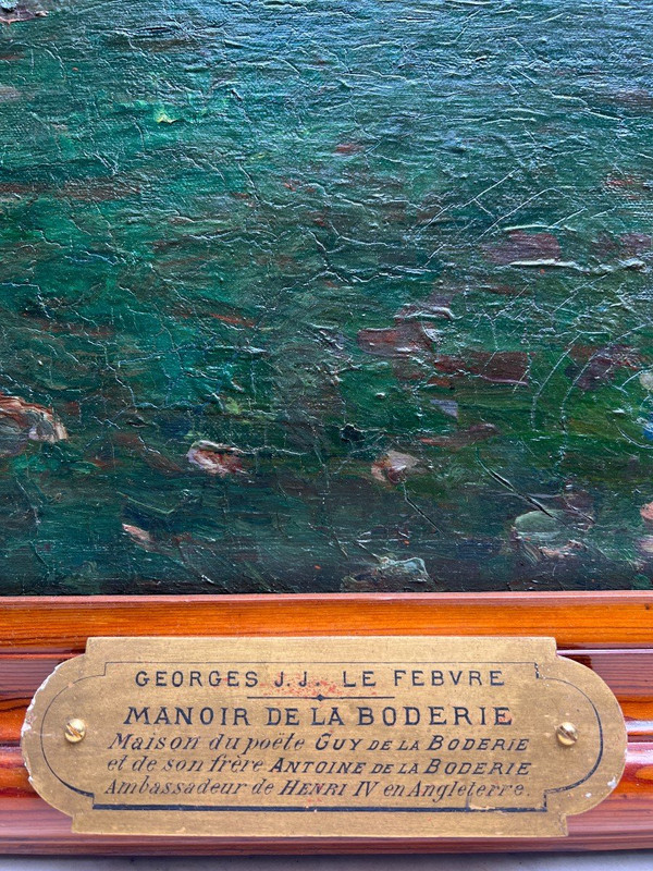 George Le Febvre (1861-1912) - Le Manoir De La Boderie, 1907 - Exposé Au Salon De 1907, Paris