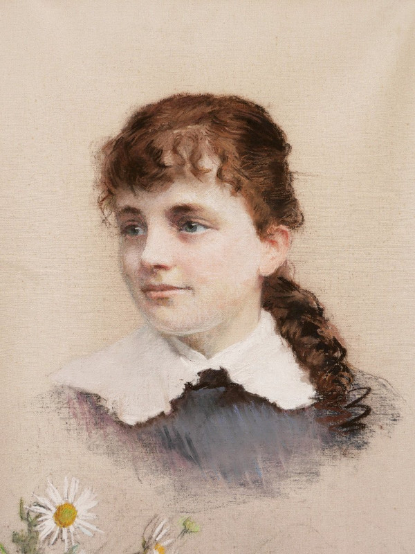 FRENCH school of the 19th century, Portrait of Marguerite