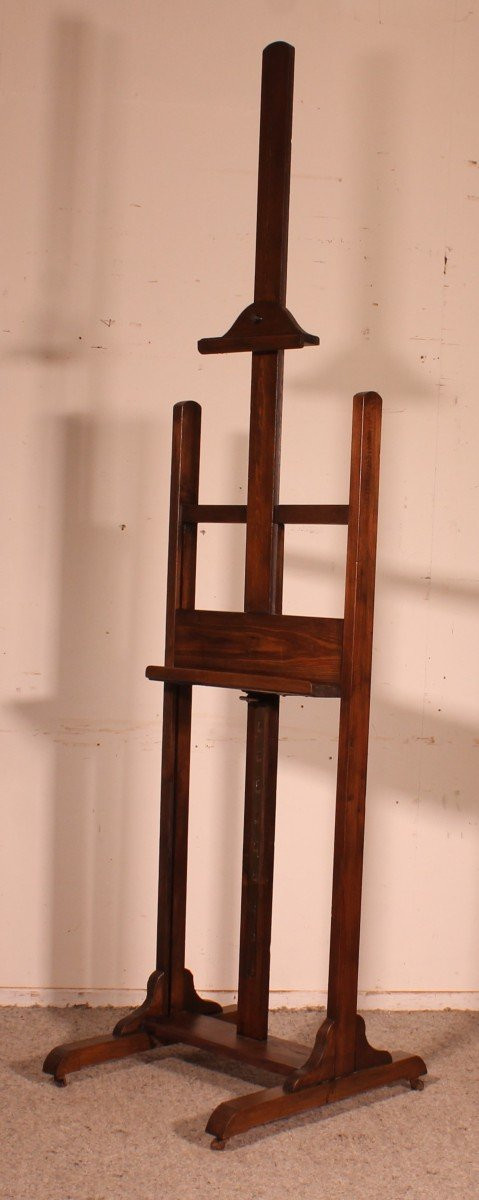 Painter's Easel Equipped With A Rack, 19th Century