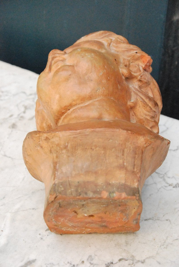 Child's Head In Terracotta Flanders Eighteenth Century