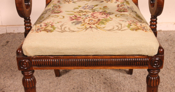 Office Armchair In Rosewood Regency Period Circa 1810