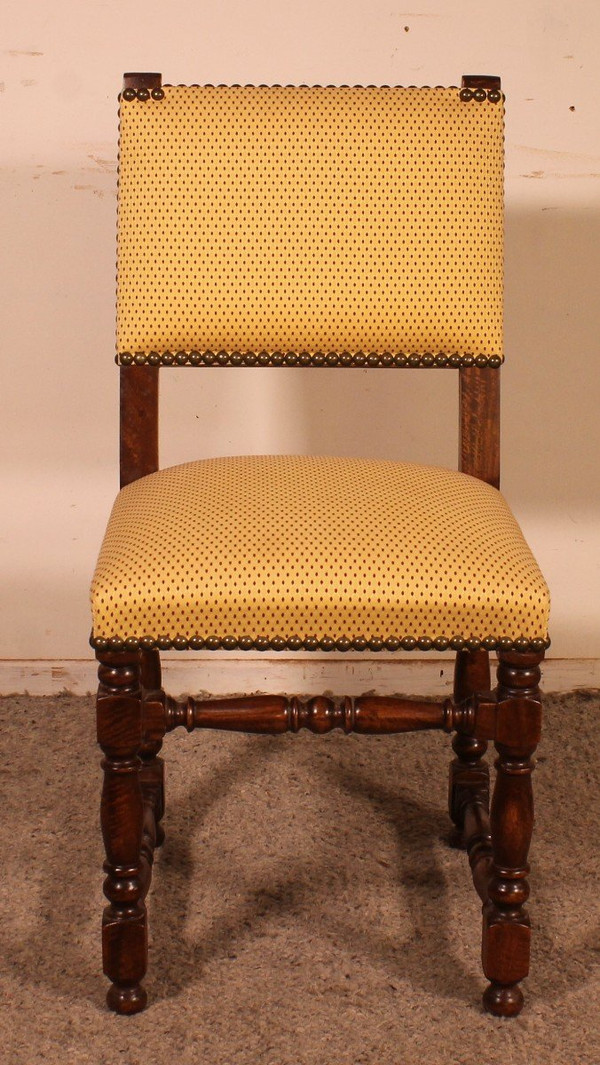 2 Louis XIII Style Walnut Chairs