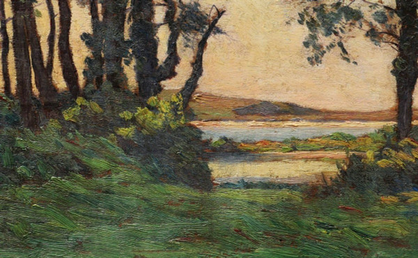 Alfred COUTURAUD, Seaside landscape in Charentes