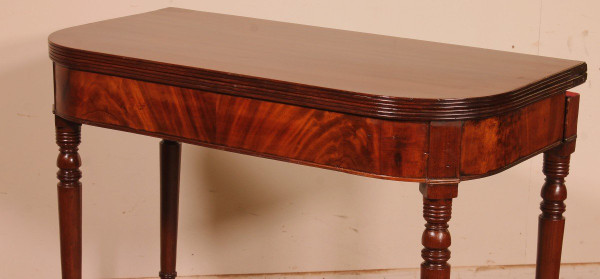 19th Century Console Or Game Table In Mahogany