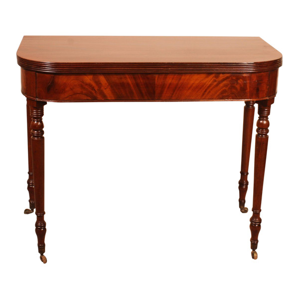 19th Century Console Or Game Table In Mahogany