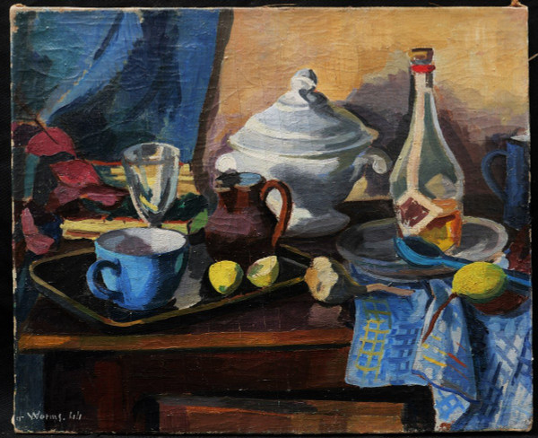 Roger WORMS, Still life on a table