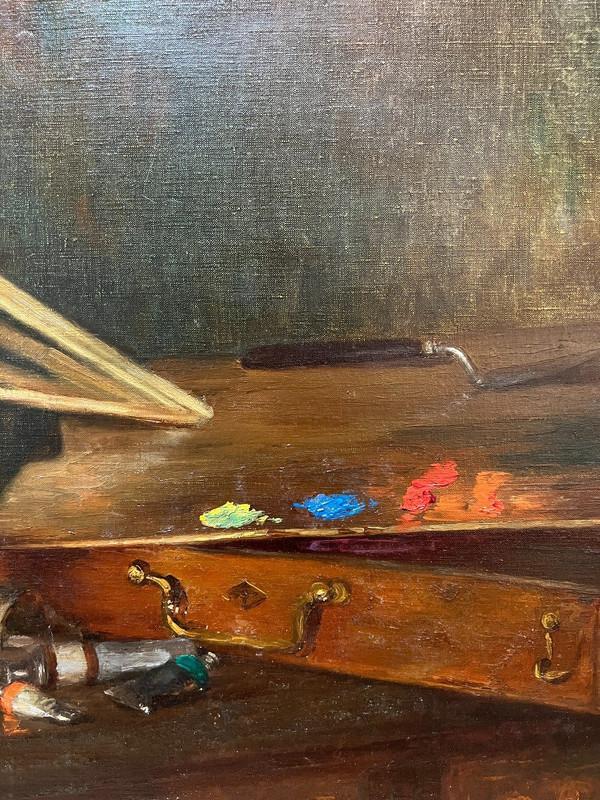 Marthe Moisset (1871 - 1945) - The Artist's Palette And Brushes, 1906