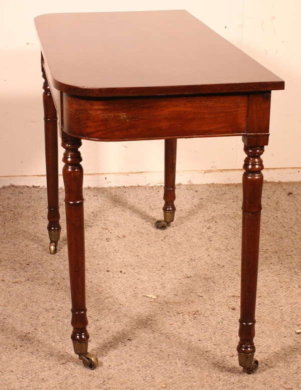 Petite Console Du 19° Siècle En Acajou