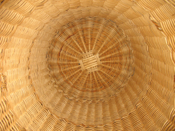 Washerwoman basket in woven wicker Very large Perfect condition