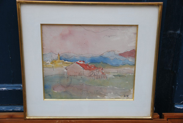 Louis Valtat Watercolor Drawing