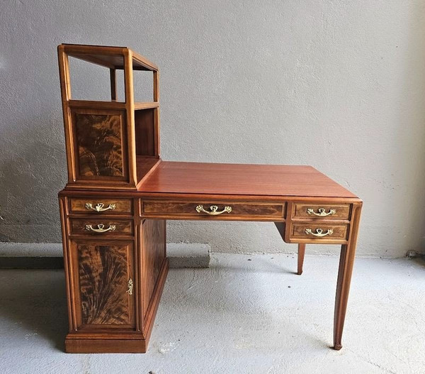 Louis Majorelle Art Nouveau Cardboard Desk "Aux Algues"