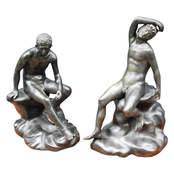 Le Grand Tour, Paire De Bronzes XIXe