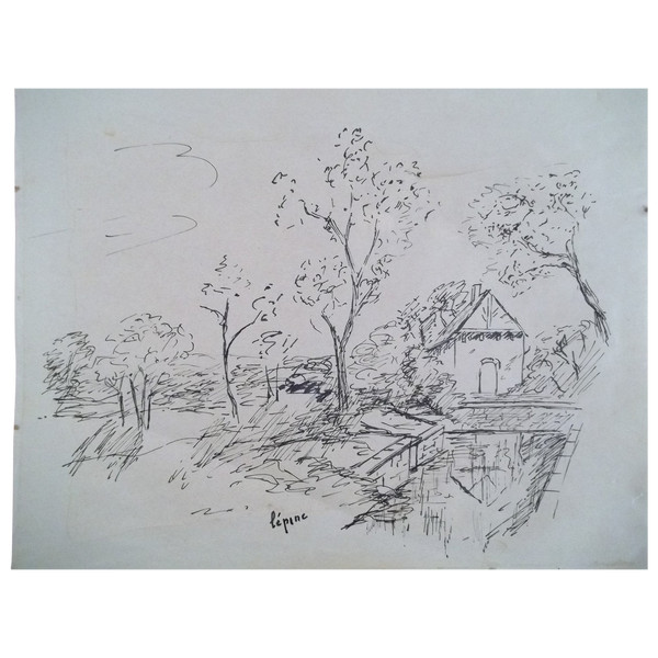 landscape with trees