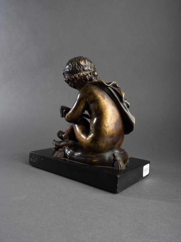 Bronze Figurant L’allégorie De La Géométrie, XIXe Siècle