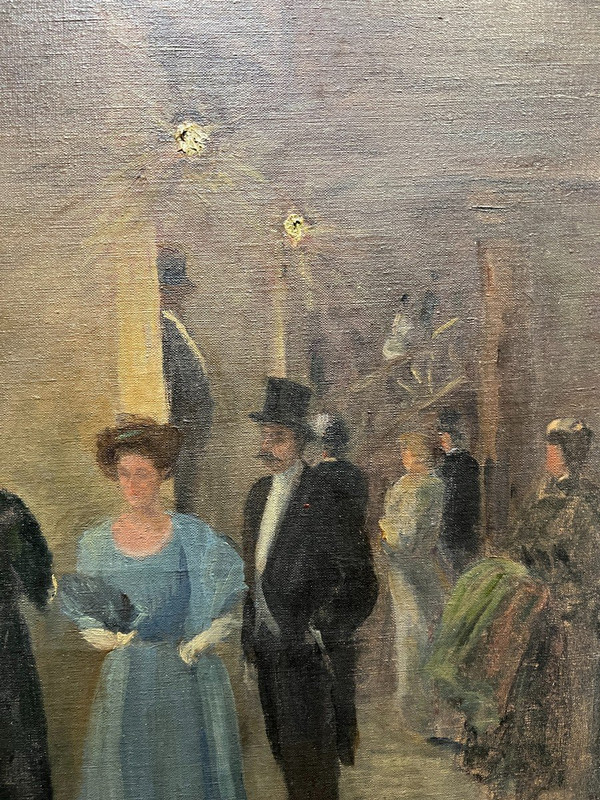 Georges Emile Carette (1854-1933) - L'Entracte à l'Opéra, Circa 1900