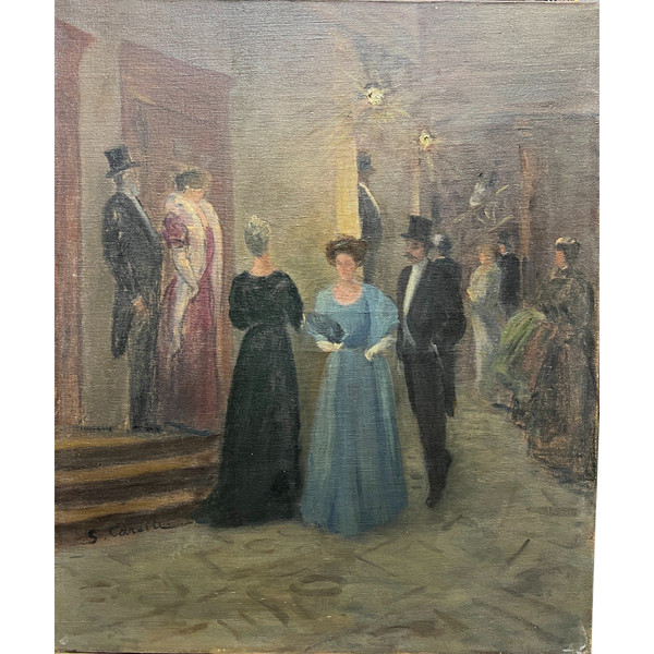 Georges Emile Carette (1854-1933) - L'Entracte à l'Opéra, Circa 1900