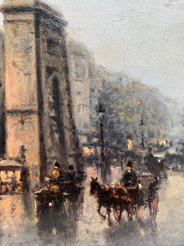 Joaquim Miro Argenter (1869-1914) - Paris, La Porte Saint Denis, Circa 1900