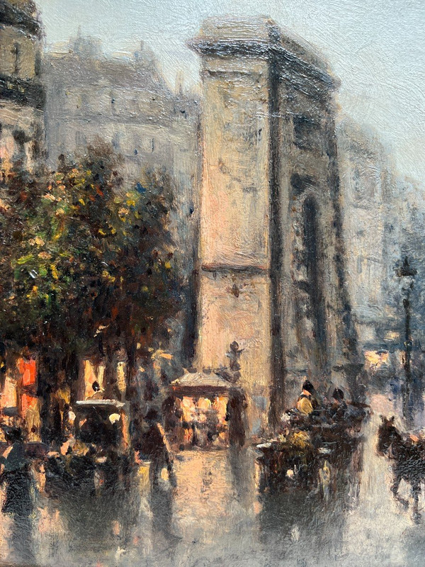 Joaquim Miro Argenter (1869-1914) - Paris, La Porte Saint Denis, Circa 1900