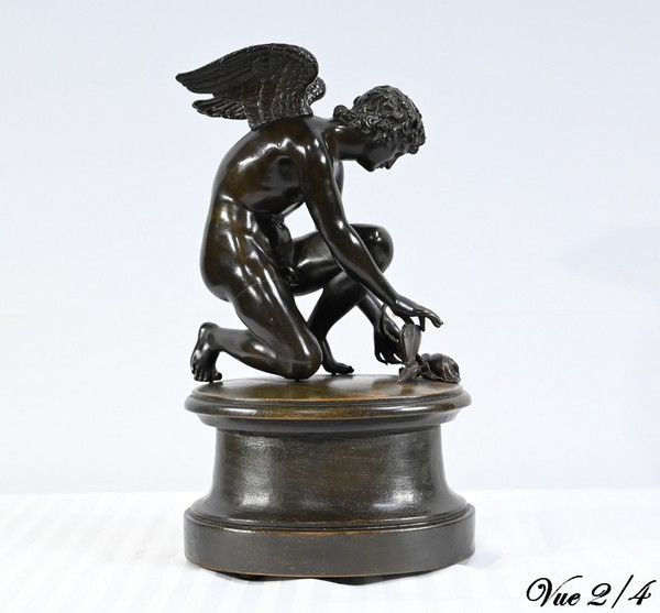 Bronzo "L'Amour", firmato A-D.Chaudet - XIX secolo