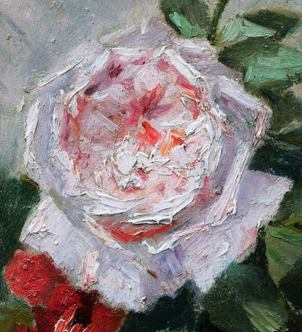 FRENCH Impressionist school, late 19th century, Study of a rose