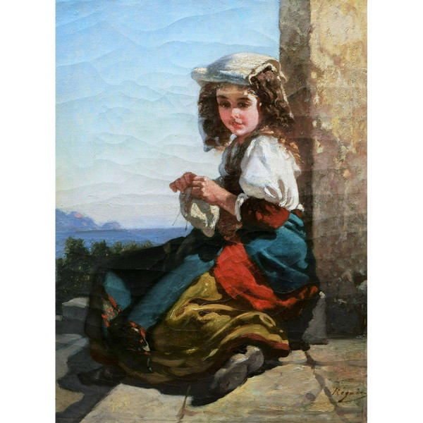 Antony REGNIER, The little Italian girl