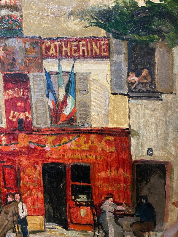 Anselmo Bucci (1887-1955) - Montmartre, Madre Caterina, Place Du Tertre, 1912