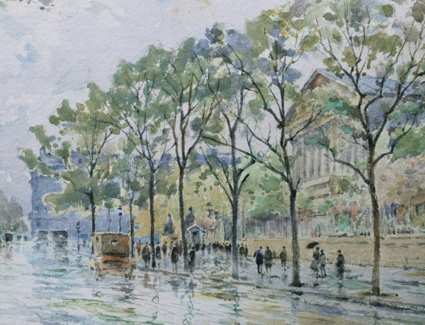 René LEVERD, Le Palais Bourbon depuis le Quai d'Orsay