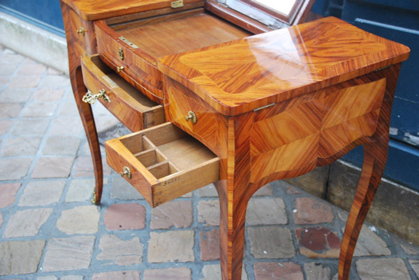 Veneer Dressing Table Louis XV Eighteenth Century