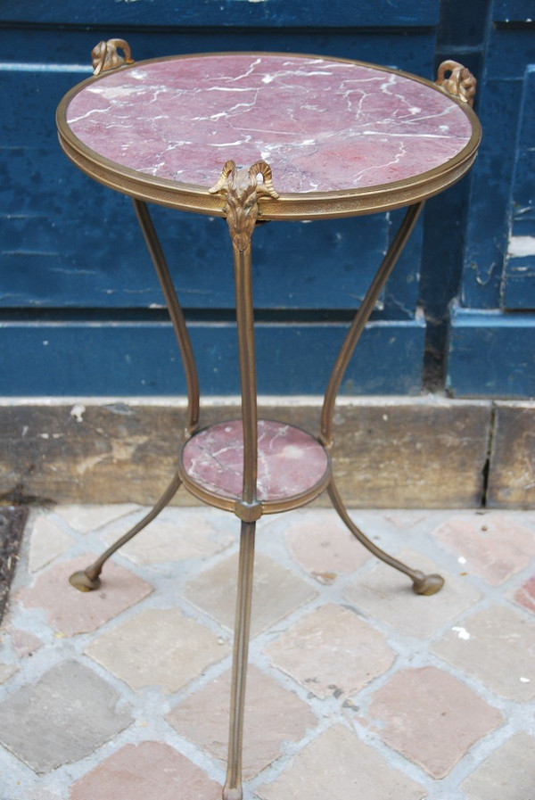 Directoire style tripod pedestal table