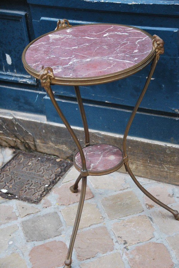 Directoire style tripod pedestal table