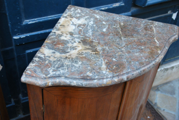 Pair of 18th century Natural Wood Corner Cabinet