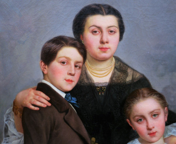 Louis Frédéric SCHÜTZENBERGER, Family portrait (VERY LARGE FORMAT)