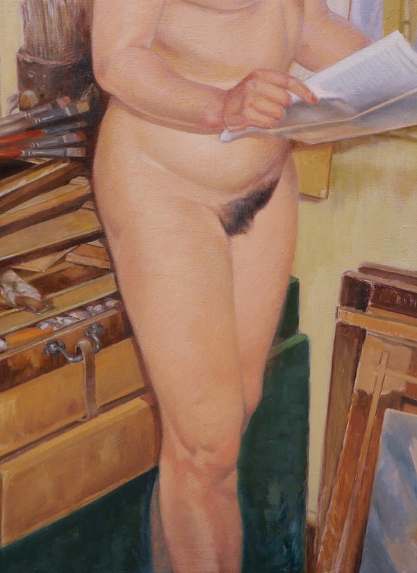 Pierre ROIG, Nude model in the workshop