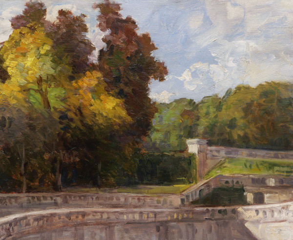 Blanche EGLÈNE-SURIEUX, Le Bassin du Fer à Cheval au Parc de Saint-Cloud