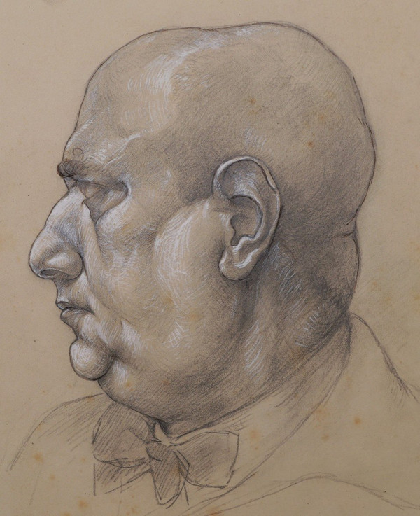 Robert West, Autoportrait de profil