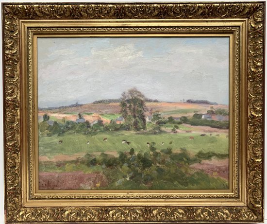 Lucien MIGNON (1865-1944) - Impressionistische Landschaft - Öl auf Leinwand signiert und datiert 1938