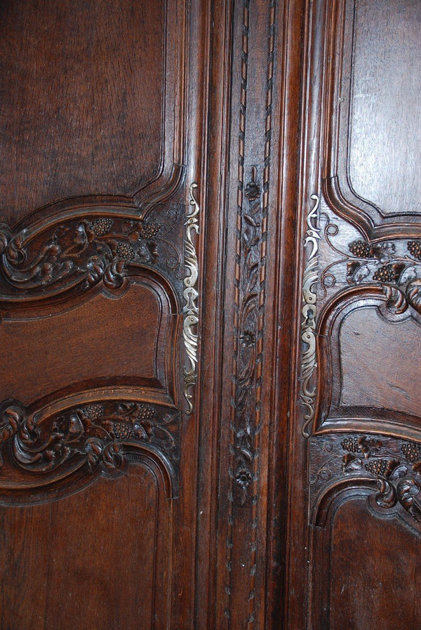 Important 18th Century Oak Chateau Wardrobe