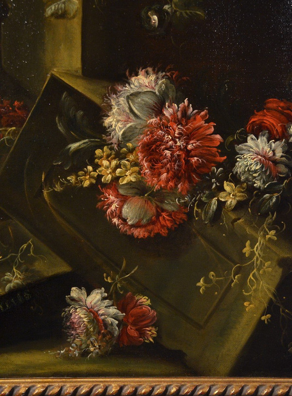 Pieter Casteels III -signed- (antwerp 1684 - 1749 Richmond) Floral Still Life