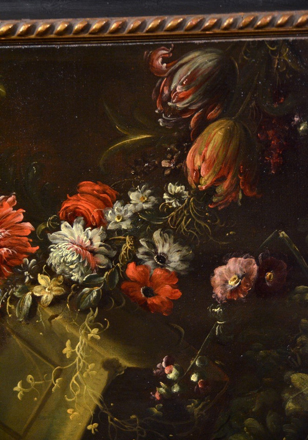 Pieter Casteels III -signed- (antwerp 1684 - 1749 Richmond) Floral Still Life