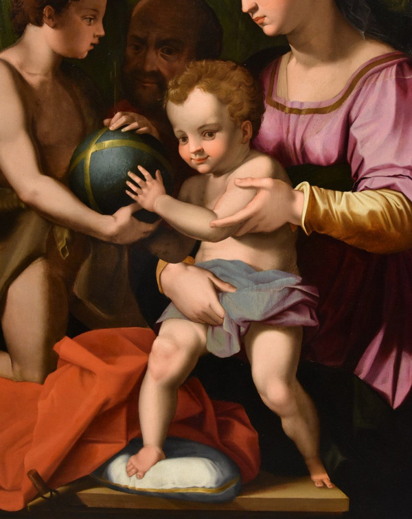 The Holy Family With San Giovannino, Agnolo Bronzino (florence 1503 -1572)