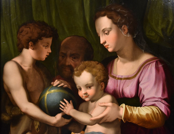 The Holy Family With San Giovannino, Agnolo Bronzino (florence 1503 -1572)