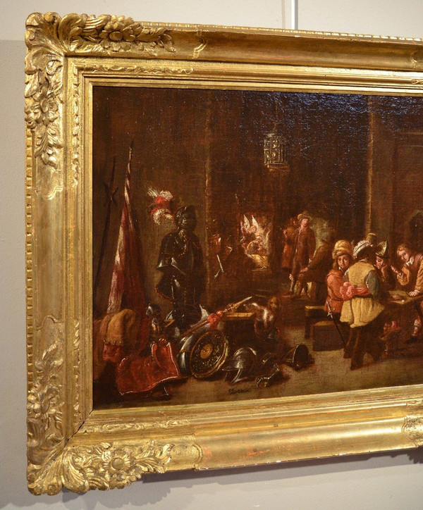 Le Corps De Garde, Atelier Von David Teniers Der Jüngere (Antwerpen 1610 - Brüssel 1690)