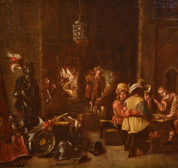 Le Corps De Garde, Atelier Von David Teniers Der Jüngere (Antwerpen 1610 - Brüssel 1690)