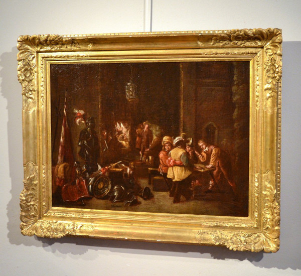 Le Corps De Garde, Atelier Von David Teniers Der Jüngere (Antwerpen 1610 - Brüssel 1690)