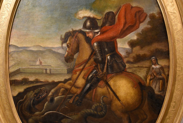 St. George Defeats The Dragon, Follower Of Raphael Sanzio (urbino, 1483 - Rome, 1520) 