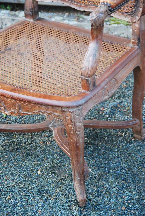 Regency Period Caned Office Armchair