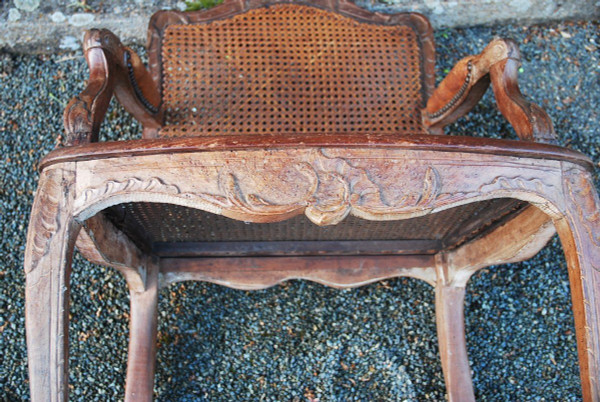 Regency Period Caned Office Armchair