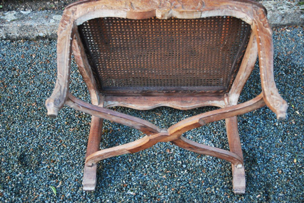 Regency Period Caned Office Armchair